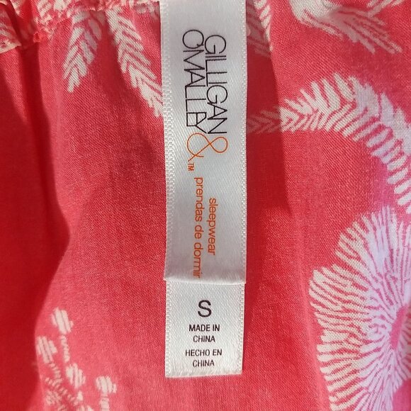 Gilligan & Omalley Pink and White Sleeveless Floral Blouse Size S - Picture 6 of 9